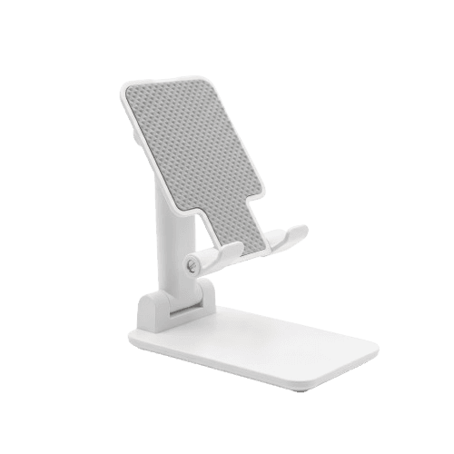 Foldable Telescopic Desktop Phone & Tablet Stand (Adjustable Height & Angle, Non-Slip Base)